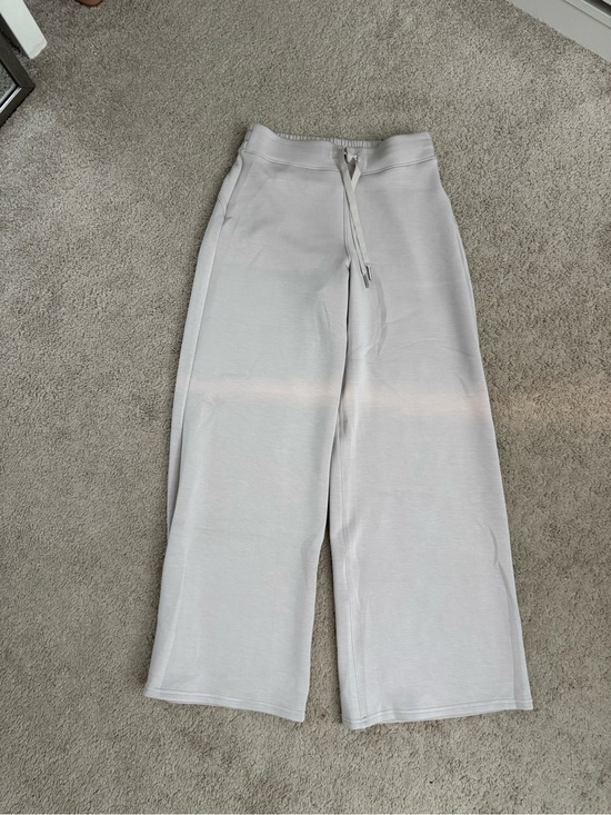 SPANX Pants - Spanx Wide-Leg Drawstring Sweatpants in Light Gray